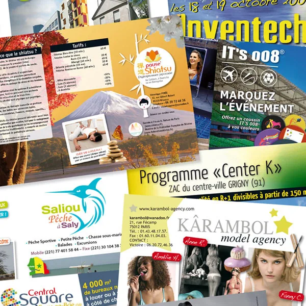 Plaquettes, flyers et brochures réalisés par Reylec