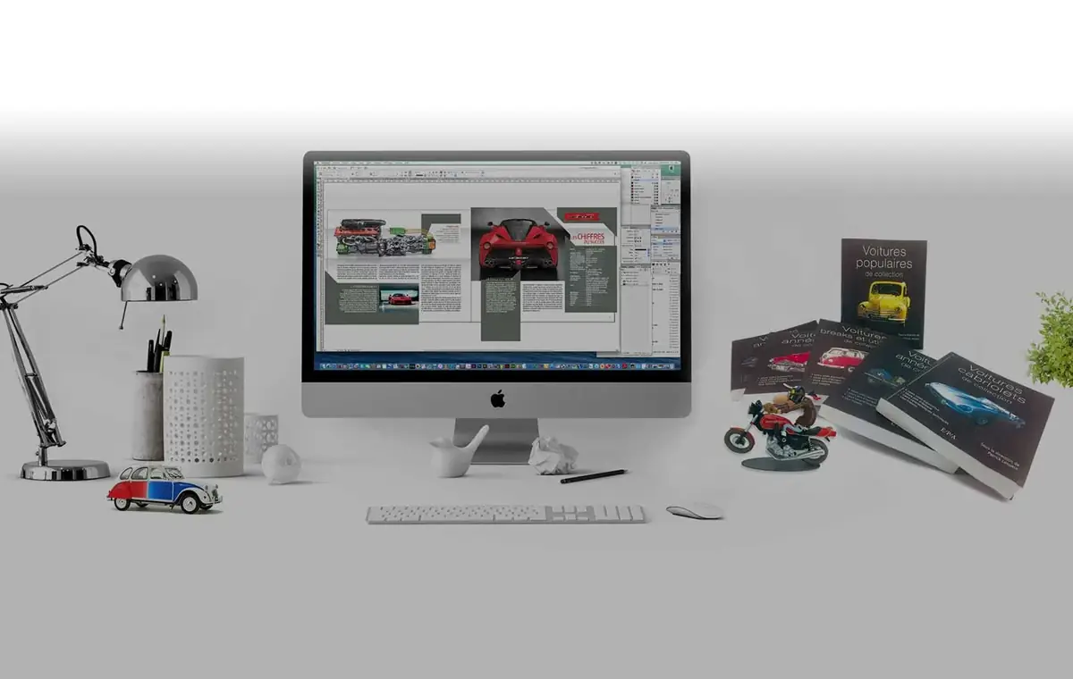 Ouvrage ouvert sur une double page mise en pages par le studio Reylec